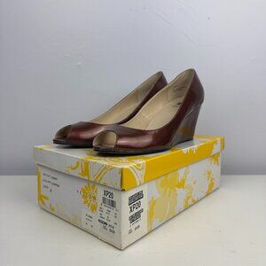 Yellowbox Brown Wedge Heels Size 8